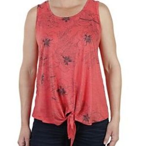 NWT Coco's Clozet Floral Tie Hem Tank Top Small